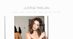 Desktop Screenshot of justinemarjan.com